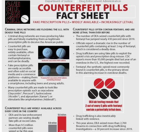 DEA: One Pill Can Kill